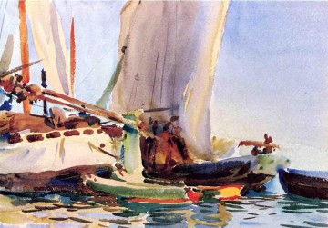 John Singer Sargent Painting - Barco Giudecca John Singer Sargent